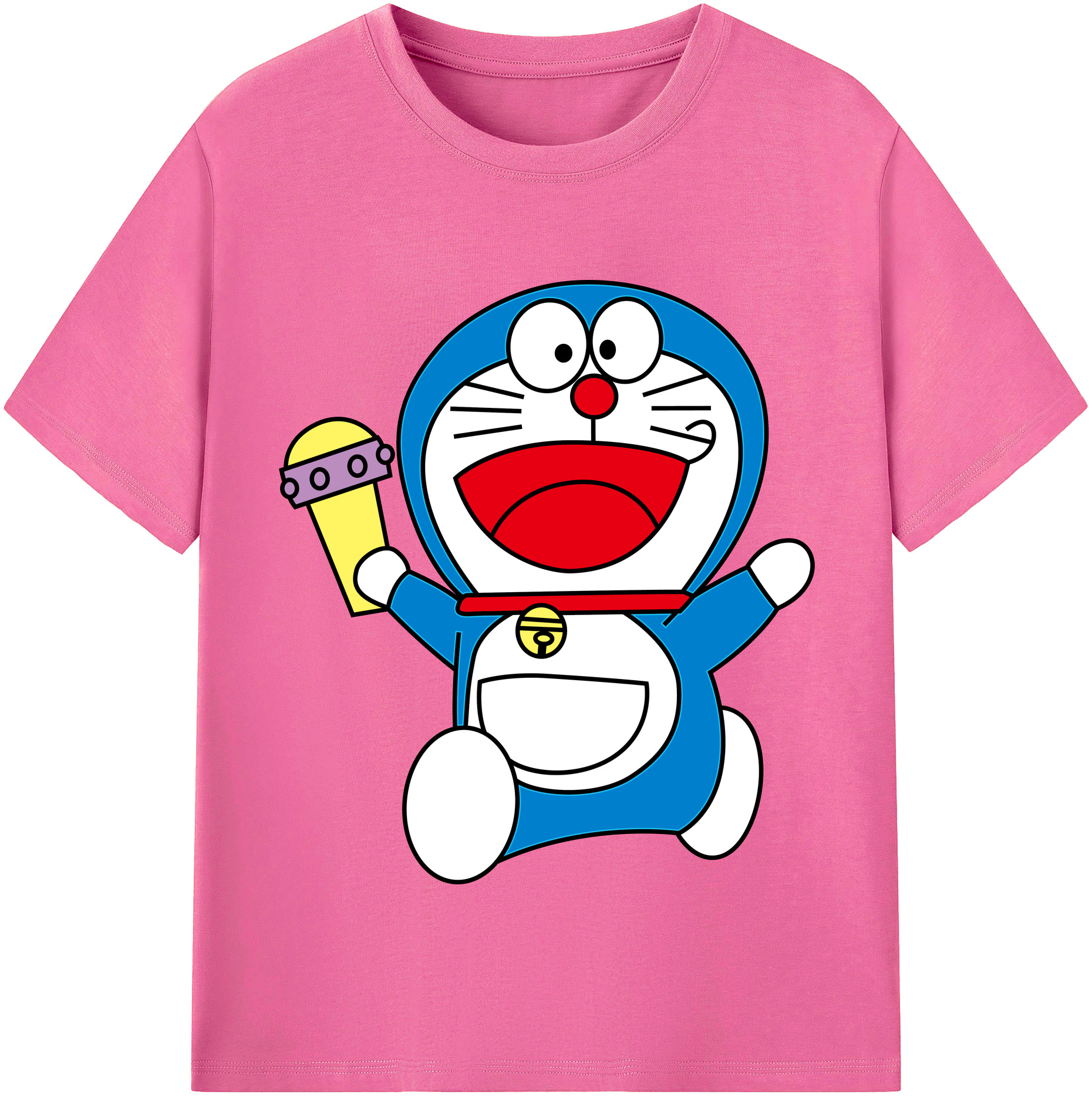（画像用） ドラえもん Doraemon レディースカジュアルプリントTシャツ（綿100％）